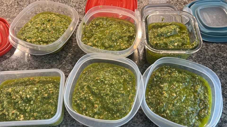 pesto made without a recipe